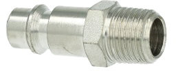 Euroline - Insteeknippel pour snelkoppeling - Filetage mâle conisch - 3/8" - acier vernikkeld