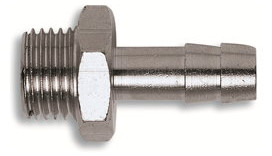 Euroline - Embout de tuyau - Filetage mâle - 8mm x 1/8" - acier zingué