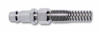 Euroline - Snelkoppeling voor spiraalslang - 10 x 12mm - staal vernikkeld