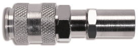 Euroline - Snelkoppeling - Steek - 6 x 12mm - laiton verchroomd