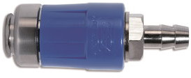 Euroline - Veiligheidskoppeling met slangtule - Steek - 10mm - aluminium