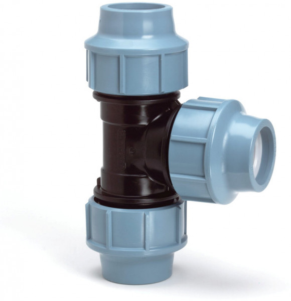 T-stuk voor PE/tyleen - 63mm - 16 bar