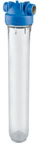 Atlas Filtri - filterhuis - transparante klok - type DP 20 Mono OT TS - binnendraad x binnendraad - 1/2" x 1/2" - messing afbeelding