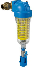 Atlas Filtri - vloeistof filter - zelfreinigend - type HYDRA RAH DS MO - buitendraad x buitendraad - 1" x 1" - messing afbeelding
