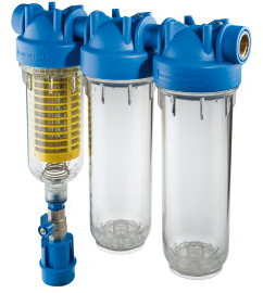 Atlas Filtri - vloeistof filter - zelfreinigend - type Trio HYDRA RAH OT - binnendraad x binnendraad - 1" x 1" - messing afbeelding