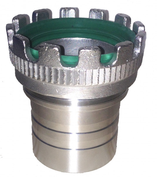 Tankwagenkoppeling avec schacht pour klembanden - DN80 - Type MK - Inox 316