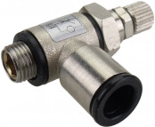 Drehzahlregelventil 8mm x G1/8" Typ A 390 Nl/min für Ventile