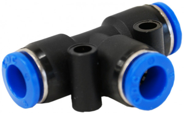 TEE koppeling insteek   6mm (PUT 0600N) - 1