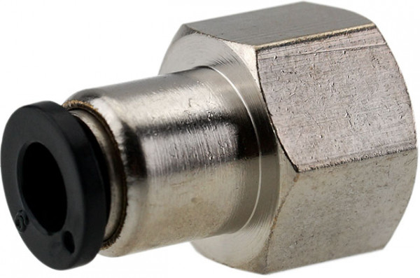 Rechte opschroef koppeling insteek 6mm x G3/8