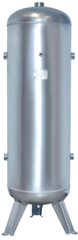 Verticaal tank 1000L 11 bar RVS