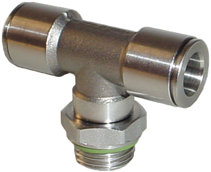 TEE ID 6mm x 1/4" RVS parallel draaibaar afbeelding