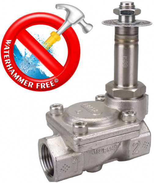 Magneetventiel RVS/FKM G1" NC 0,3-16 bar
