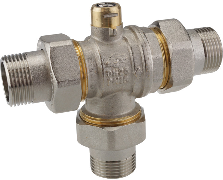 Kogelkraan 3-weg G3/4" e-motor afbeelding
