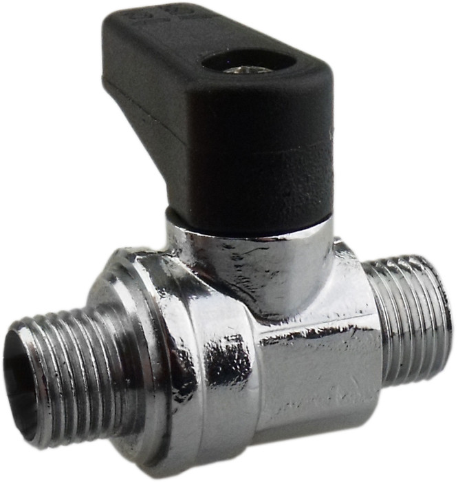 Mini kogelkraan G1/4" x G1/4" Bu x Bu afbeelding
