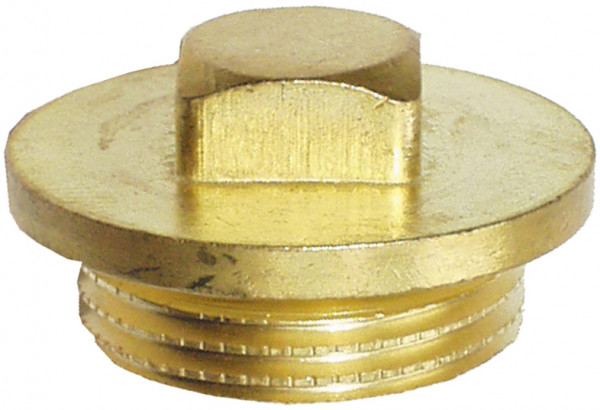 Plug 1 1/4" laiton-blank