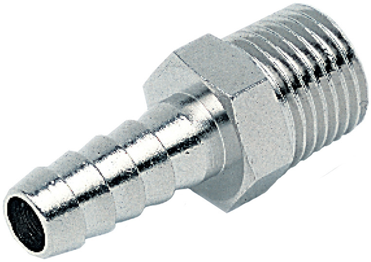 Slangpilaar inschroef 12mm x R1/2" RVS