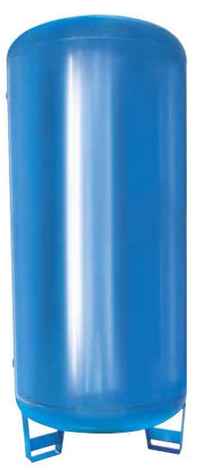 Persluchttank / drukvat vertical RAL 5015 500L ø600 16 bar, avec aardingspunt, 2014/29/EU - SPVD