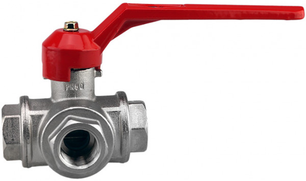 Robinet à boisseau sphérique 3-weg T-Boring G2" cmd. manuelle.