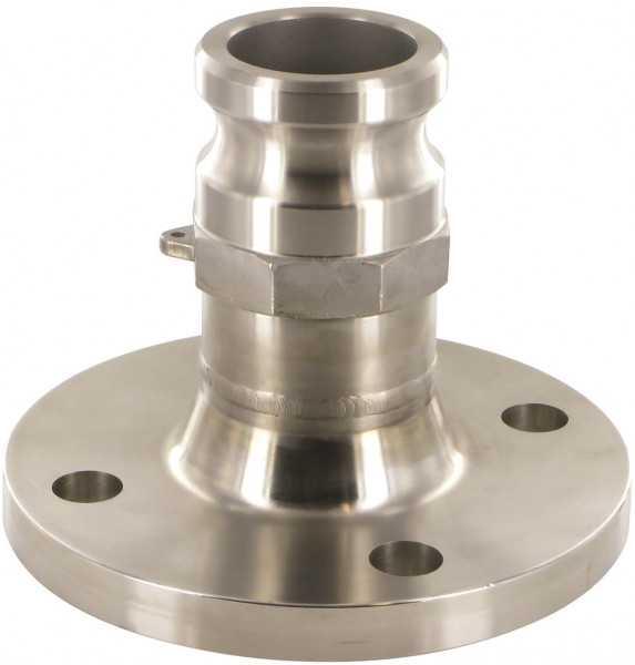 Camlock koppeling - Mannelijk x Flens - DN100 - RVS 316