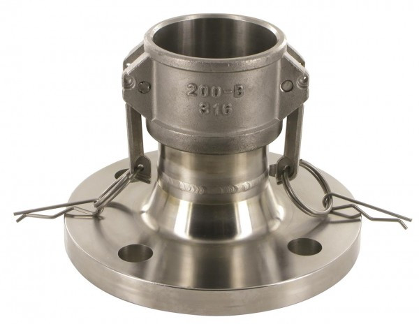 Raccord Camlock - femelle avec bride - inox 316 - 1" - DN25