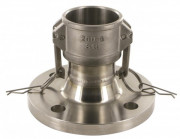 Camlock type E - mannelijk met slangtule - RVS 316 - 1-1/2" - DN40 - E150 - PFA wit gecoat