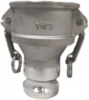 Camlock type D - vrouwelijk met binnendraad - RVS 316 - 2" - DN50 - D200 - NPT-draad
