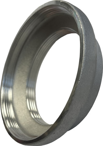 Guillemin koppeling - verloop binnendraad x binnendraad - vlakdichtend - 4" x 2" - Aluminium