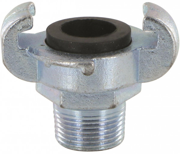 Klauwkoppeling x filetage mâle - avec veiligheidsclip - 42mm x 3/4" - Acier