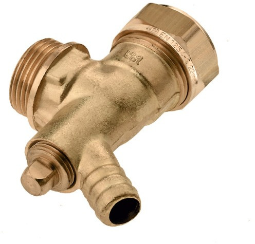 Bonfix knelkoppeling - Kniekoppeling met aftapgelegenheid buitendraad x knel - 1/2” x 15mm - Messing