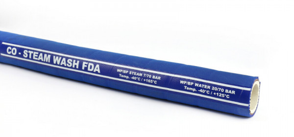 Stoomslang / Levensmiddelenslang - EPDM - 38x52mm (Per Rol 40m) - FDA - ISO 1307