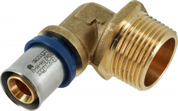 Bonfix Raccord coudé Raccord coudé 1 x 20 - filetage mâle x alu-pers