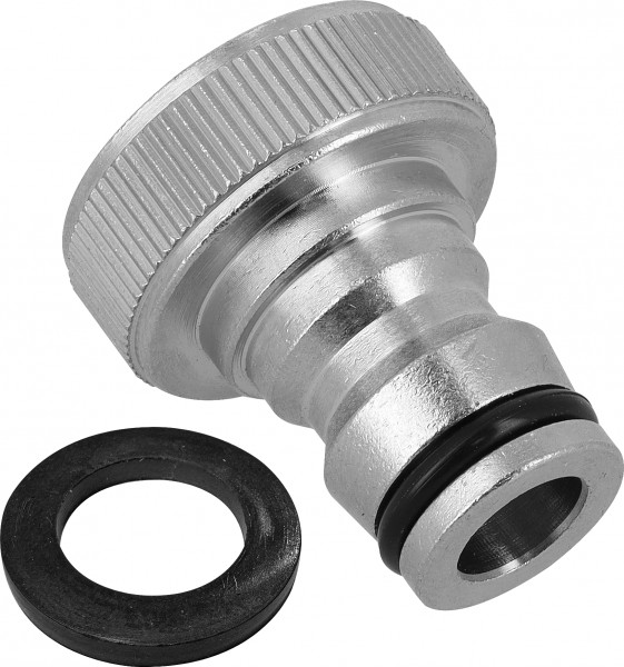 Bonfix Gepolijst verchroomde slangkoppeling Gepolijst verchroomde slangkoppeling 3/4 - avec borgring en straalverdeler