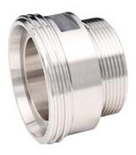 Melk Koppeling - DIN 11851 - Inschroefdraadstuk - Mannelijk - DN65x2-1/2" - RVS 304 - Gepolijst