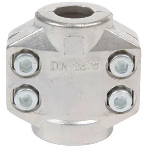Klemschaal Set voor Stoomkoppeling - RVS - 32x8 - (Klembereik: 47-50 mm) afbeelding