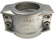 Klemschaal set - Aluminium - 38x6,5 - (Klembereik: 50-52mm)