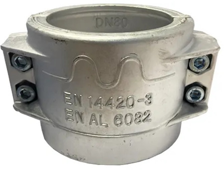 Klemschaal set - Aluminium - 25x6 - (Klembereik: 36-39mm) afbeelding