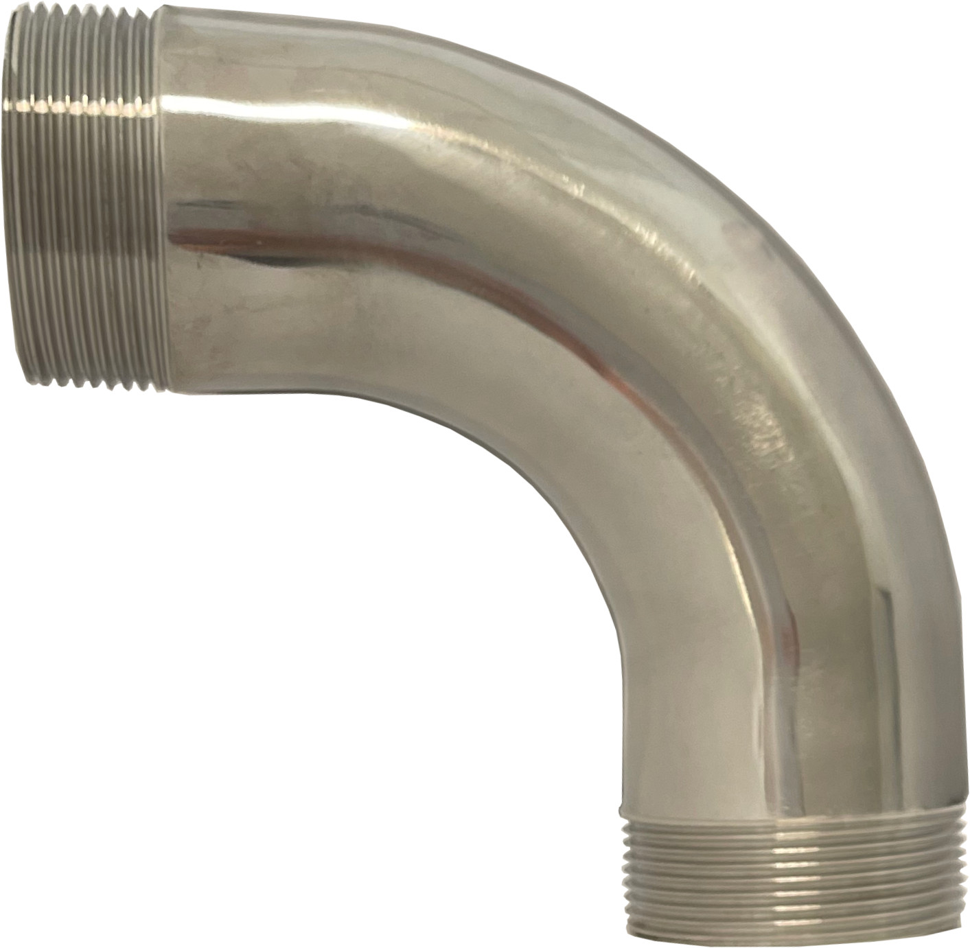 Zuivelkoppeling - DIN 11851 - Koppelbocht 90� - Buitendraad x Buitendraad BSPP vlakdichtend - 3" x 3" - RVS 316
