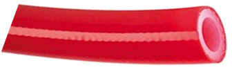 Tuyau silicone - avec renfort - Rouge - 19 x 27mm (Au mètre)