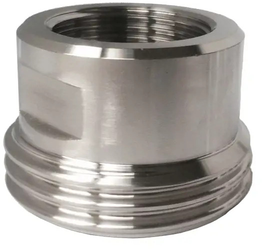 Melkkoppeling - Zuivelkoppeling - DIN 11851 - Opschroefdraadstuk - DN65x2-1/2" - RVS 304 afbeelding