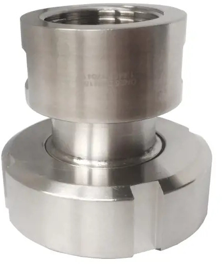 Melkkoppeling - Zuivelkoppeling - DIN 11851 - Puntstuk - Opschroefbaar - DN15x1/2" - RVS 304 afbeelding