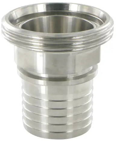 Melkkoppeling - Zuivelkoppeling - DIN 11851 - Slangdraadstuk - DN40 x 38mm - RVS 316