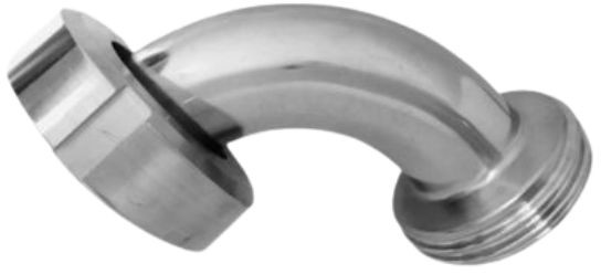 Raccord laitier - Raccord laitier - DIN 11851 - Koppelbocht 90° - Pièce filetée x Embout pointu - DN25 x DN25 - Inox 316