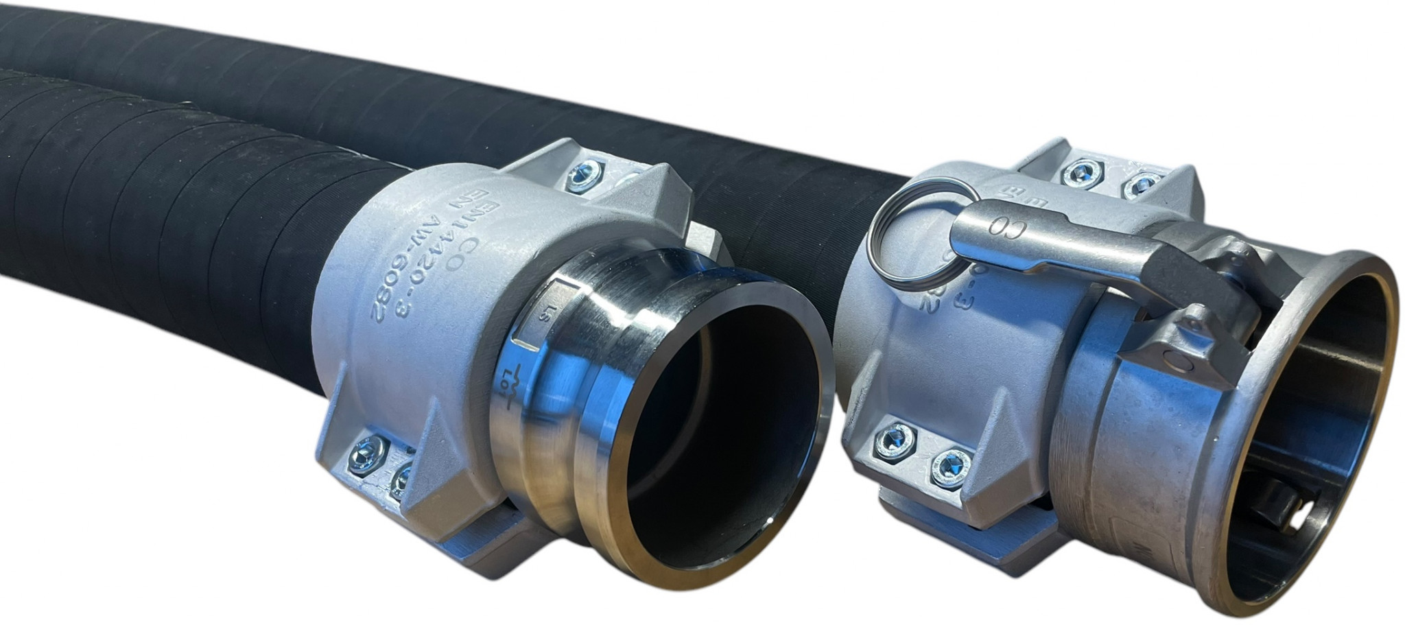 Industrieslang Zuig-pers - Compleet met Camlock Koppelingen - 75mm - 2meter afbeelding