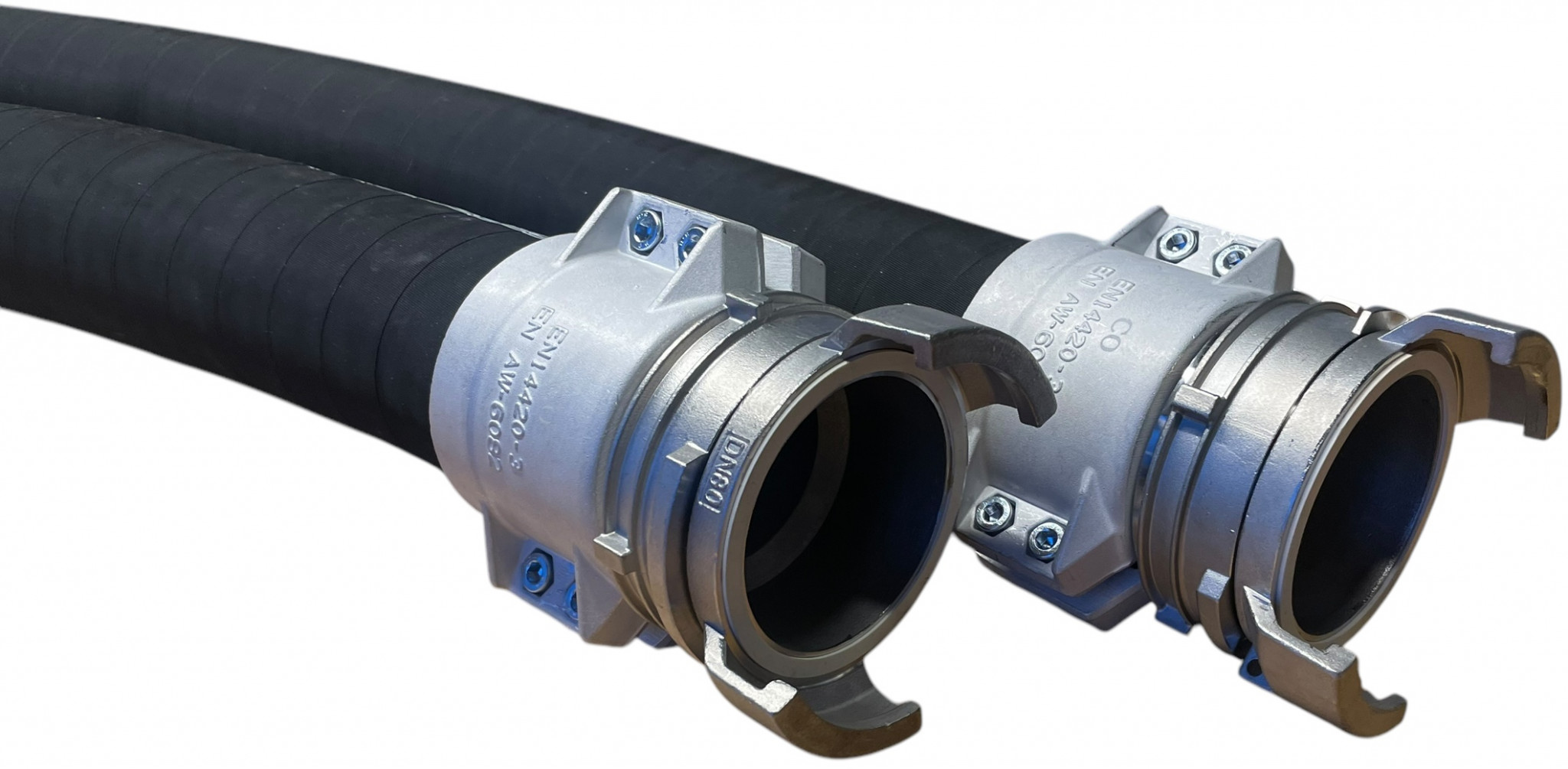 Industrieslang Zuig-pers - Compleet met Guillemin Koppelingen - 75mm - 1meter afbeelding