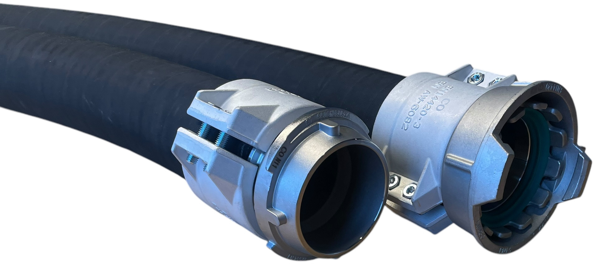 Industrieslang Zuig-pers - Compleet met TW (VK-MK) Koppelingen - 75mm - 8meter afbeelding