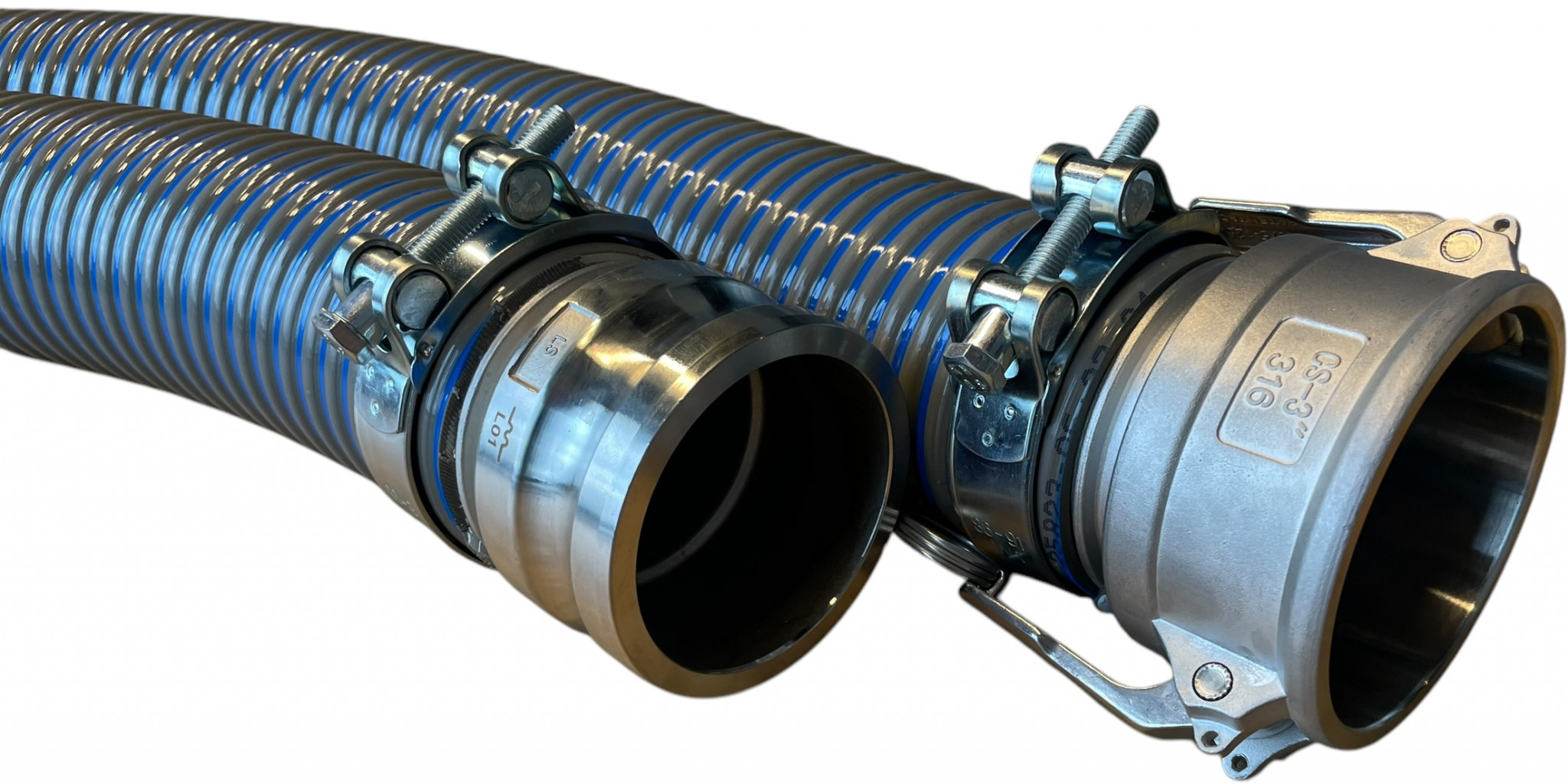 Universele Slang Zuig-Pers - Compleet met Camlock Koppelingen - 100mm - 3meter afbeelding