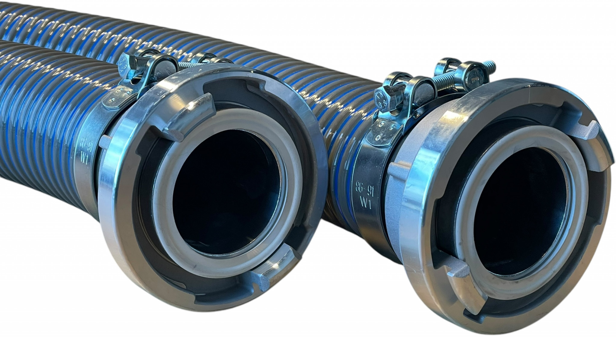 Universele Slang Zuig-Pers - Compleet met Storz Koppelingen - 100mm - 2meter afbeelding