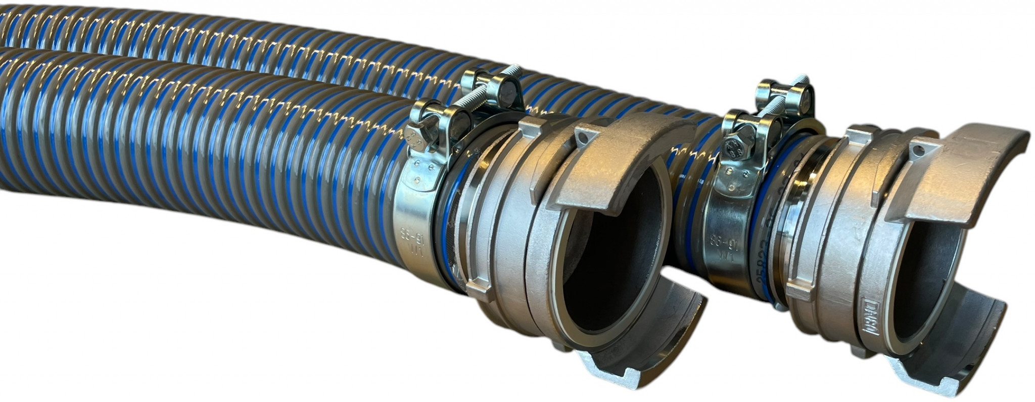 Universele Slang Zuig-Pers - Compleet met Guillemin Koppelingen - 75mm - 8meter afbeelding