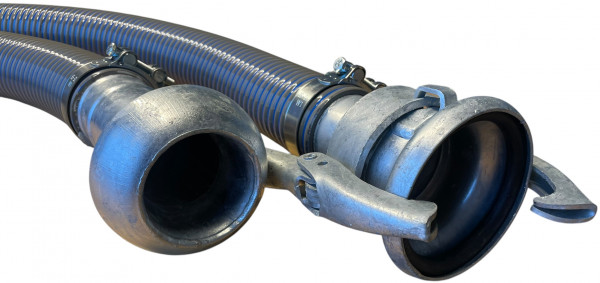 Universele Slang Zuig-Pers - Compleet met Perrot Cardan Koppelingen - 100mm - 4meter