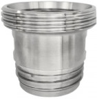 Melkkoppeling - Zuivelkoppeling - DIN 11851 - Koppelbocht 90° - Puntstuk x Las - DN50 - RVS 316